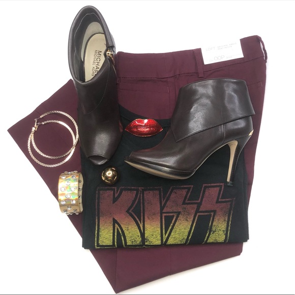 KISS BAND LETTER SLEEVELESS CREWNECK T SHIRT - Picture 5 of 6